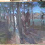 ´Weg am Abend`,2025, 110x155cm, A.a.Lw.DSC_1799